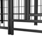 Dog Playpen Indoor 24 inch 8 Panels Metal Dog Pen Pet Dog Fence Outdoor Exercise Pen with Doors, Heavy Duty Dog Fence Puppy Pen for Large Medium Small Dogs Indoor Outdoor Foldable Pet Exercise Pen Livingsource