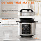 9 in 1 Electric Pressure Cooker 6 Quart, Steamer, Yogurt Maker, Warmer & Sterilizer, Saute, Slow Cooker, Rice Cooker, Egg Cooker, Multi-Functional Smart Pot, Stainless Steel Livingsource