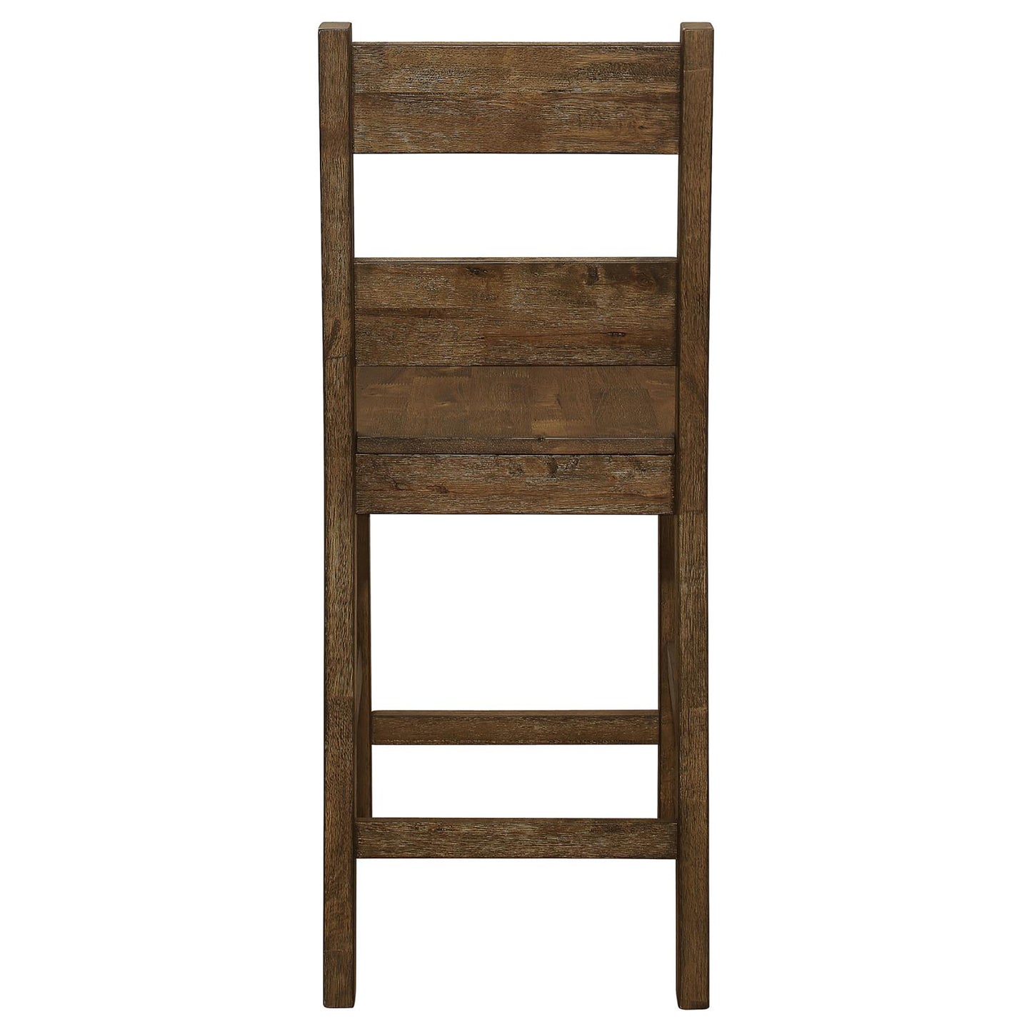 Rustic Golden Brown Ladder Back Counter Height Stools (Set of 2)