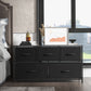 Sweetcrispy Dresser for Bedroom Storage Drawers Fabric Storage Tower with 5 Drawers, Chest of Drawers with Fabric Bins - SolidRoot Buy Furniture USA