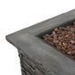 35" SQUARE MGO FIRE PIT - 40000 BTU. - SolidRoot Buy Furniture USA