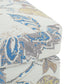 Springfield Upholstered Ottoman, Beige&Blue Livingsource