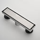 12 Inches Linear Shower Drain with Removable Cover, 304 Stainless Shower Drain  Included Hair Strainer and Leveling Feet - SolidRoot Buy Furniture USA