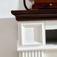 Corner Mantel Cabinet for Living Room or Bedroom with 23 inch Fireplace Insert Heater for the Perfect Ambiance Livingsource
