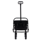 Minimeetall Multi-use Bag Collapsible Foldable Wagon Cart Beach Wagon Heavy Duty Utility Cart Utility Wagon Grocery Cart for for Camping ,3pcs  plastic Liner bag /Cover ,black Livingsource