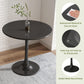 Modern Round Dining Table, ∅31.5'' Kitchen Dining Room Furniture, Coffee Table, Leisure Table, Living Room Table, Black, Christmas Gifts, Christmas Selections Livingsource