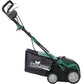Garden Scarifier, 2-in-1 16INCH Dethatcher Scarifier,15 Amp Electric Lawn Dethatcher,Removable Collection Bag extra large 58QT Livingsource