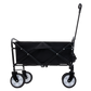Minimeetall Multi-use Bag Collapsible Foldable Wagon Cart Beach Wagon Heavy Duty Utility Cart Utility Wagon Grocery Cart for for Camping ,3pcs  plastic Liner bag /Cover ,black Livingsource