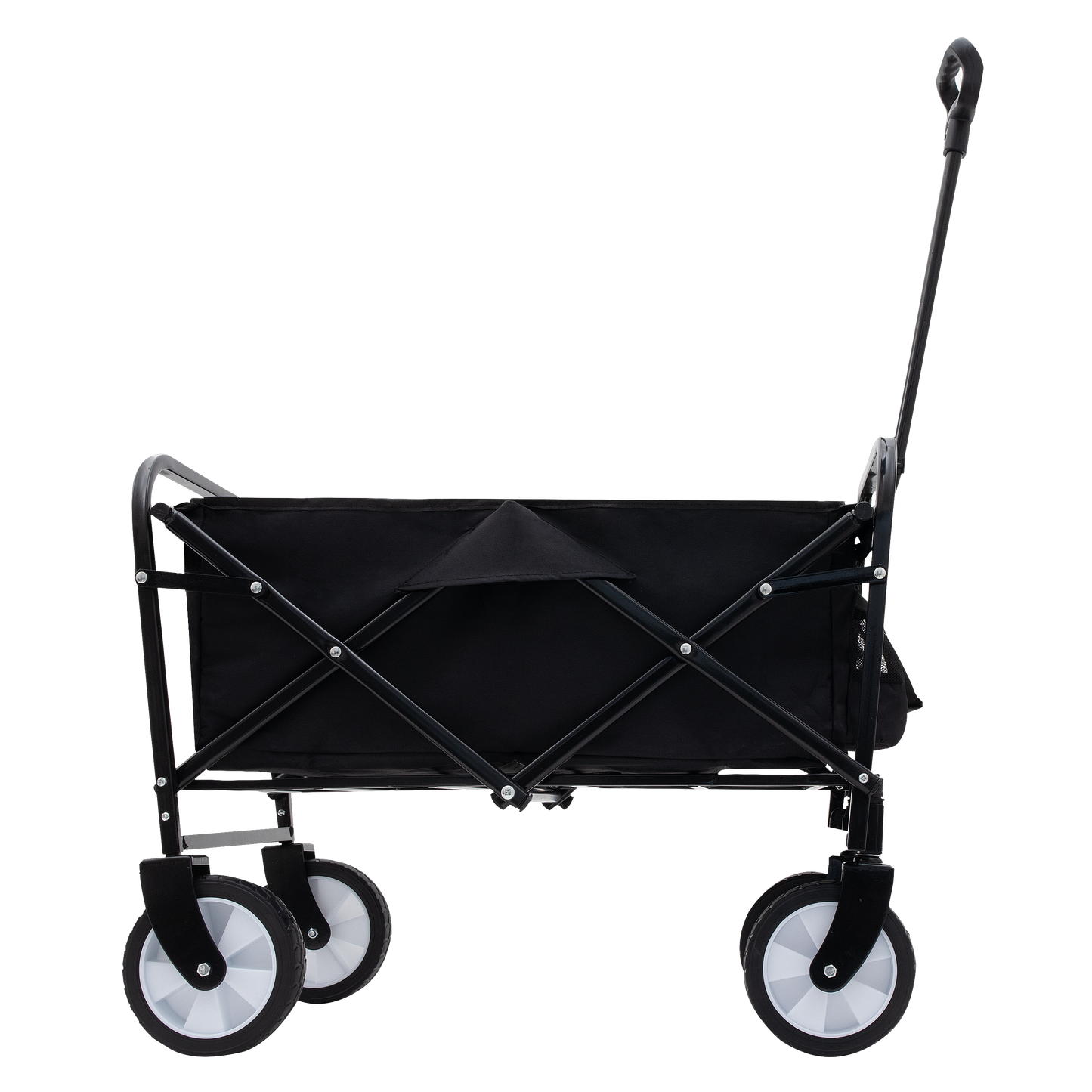 Minimeetall Multi-use Bag Collapsible Foldable Wagon Cart Beach Wagon Heavy Duty Utility Cart Utility Wagon Grocery Cart for for Camping ,3pcs  plastic Liner bag /Cover ,black