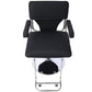 Stainless steel frame,Fashion style Hair Salon Chair Styling Heavy Duty Hydraulic Pump Barber Chair Beauty Shampoo Barbering Chair for Hair Stylist Women Man,with Barber Cape (Black) Livingsource
