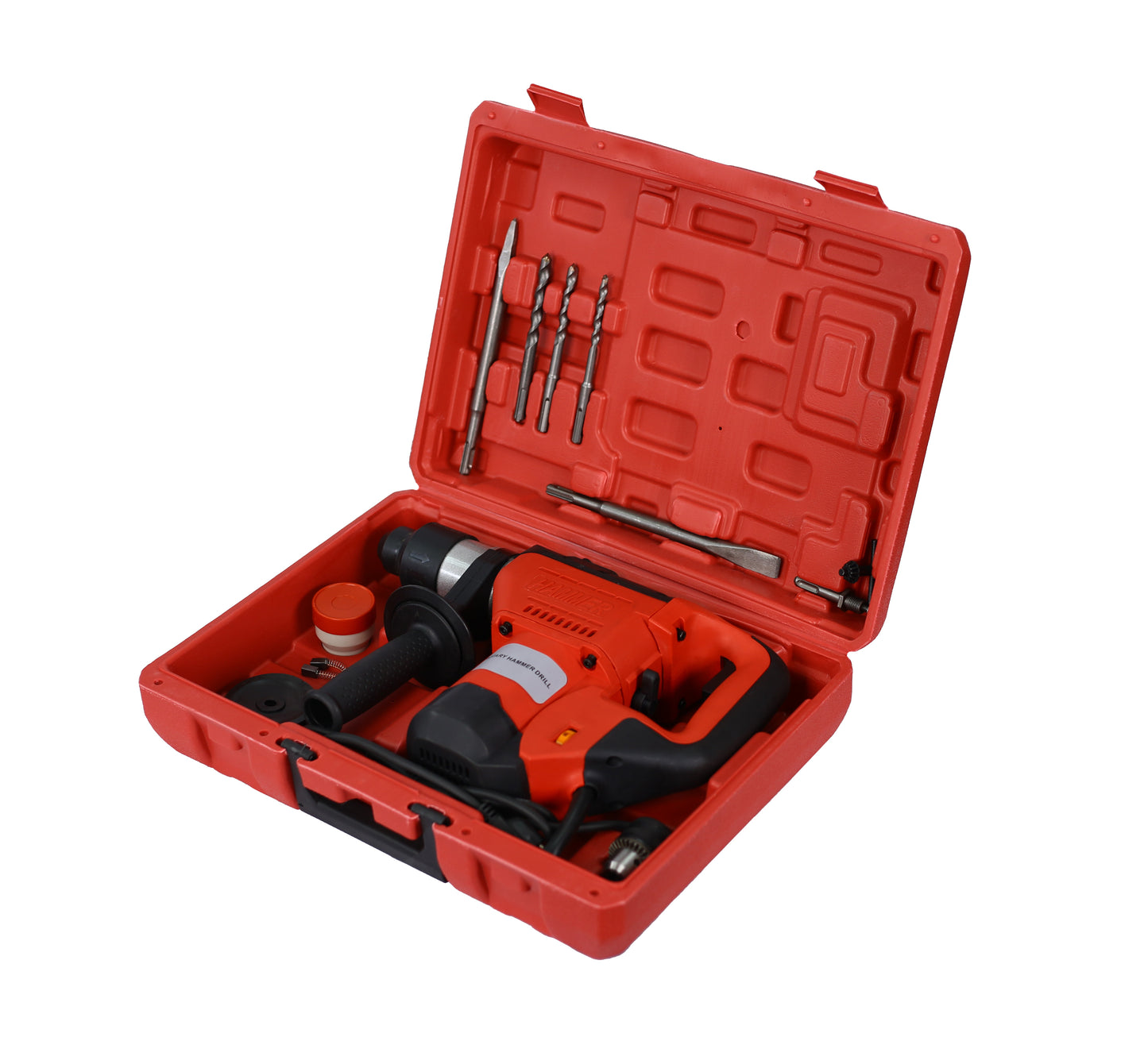 Rotary Hammer 1100W(Red + Black) 1-1/2"  SDS Plus Rotary Hammer Drill 3 Functions