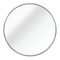 Black 24 Inch Metal Round Bathroom Mirror Livingsource