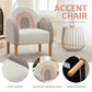 Accent Chair Sofa, Toddler Fabric with Solid Wooden Frame,Rainbow Design Livingsource