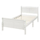 Wood Platform Bed Twin Bed Frame Mattress Foundation Sleigh Bed with Headboard/Footboard/Wood Slat Support - SolidRoot Buy Furniture USA