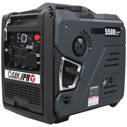Super quiet Inverter Generator 5.5KW portable generator electric&remote start, foldable handle with wheels, 224cc 4 stroke EPA compliant, Gas&LPG Dual Fuel, With CO Sensor for more safety using SolidRoot Buy Furniture USA