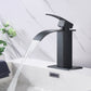 Waterfall Spout Bathroom Faucet,Single Handle Bathroom Vanity Sink Faucet - SolidRoot Buy Furniture USA