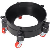 11 1/4 Inch Bucket Dolly, Removable Rolling Bucket Dolly Easy Push 5 Roll Swivel Casters to Move 360 Degree Turning for 5 Gallon Buckets Car Wash System Detailing Smoother Maneuvering, Black SolidRoot Buy Furniture USA