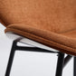 Mid-Century Modern Shell Chair Single Side Chair Tripod,Orange fabric Lounge Chair in Walnut Finish Comfortable Backrest,Orange color,SW1871OG Livingsource