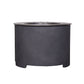 20.5 Inch x 15 Inch Dark Grey Faux Concrete Texture Smokeless Firepit With Wood Pellet/Twig/Wood As The Fuel Livingsource