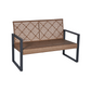 4-Piece Patio Furniture Set Outdoor Balcony Porch Garden Backyard Lawn Furniture Acacia Wood Table Top, Morden Black and Light Brown - SolidRoot Buy Furniture USA