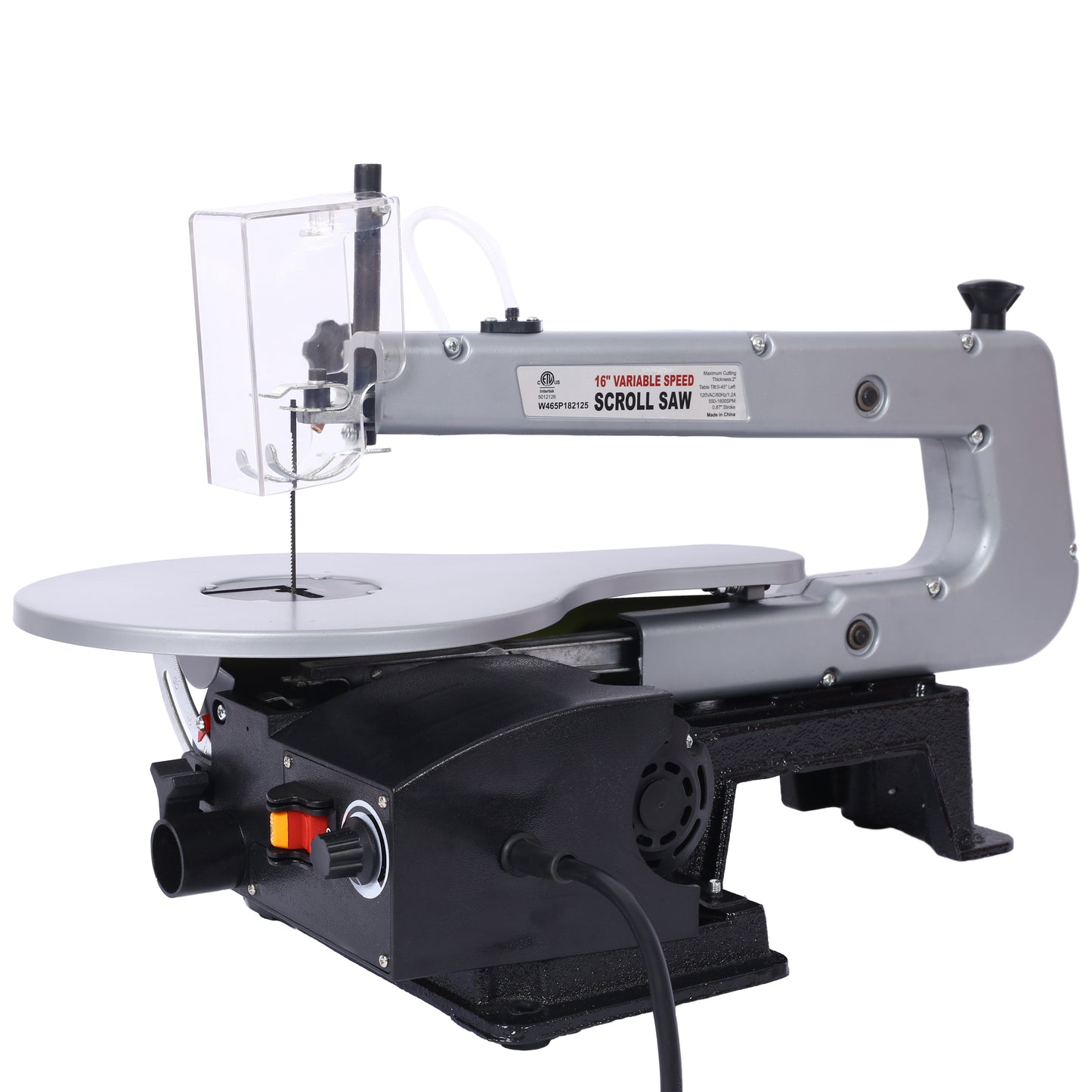 16-Inch Variable Speed Scroll Saw with Extra-Large Adjustable Tilting Table – Ideal for Woodworking Projects and Precision Cuts,ETL CERTIFIED