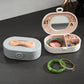 Spacious Bow Handle Jewelry Box for Rings, Bracelets, Necklaces, and Earrings - Versatile High-End Storage Solution. Livingsource