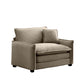 Comfortable Single Deep Seat Sofa With One Pillow, Suitable for Living Room and Bedroom, Club Multiple Occasions,Came Corduroy Livingsource