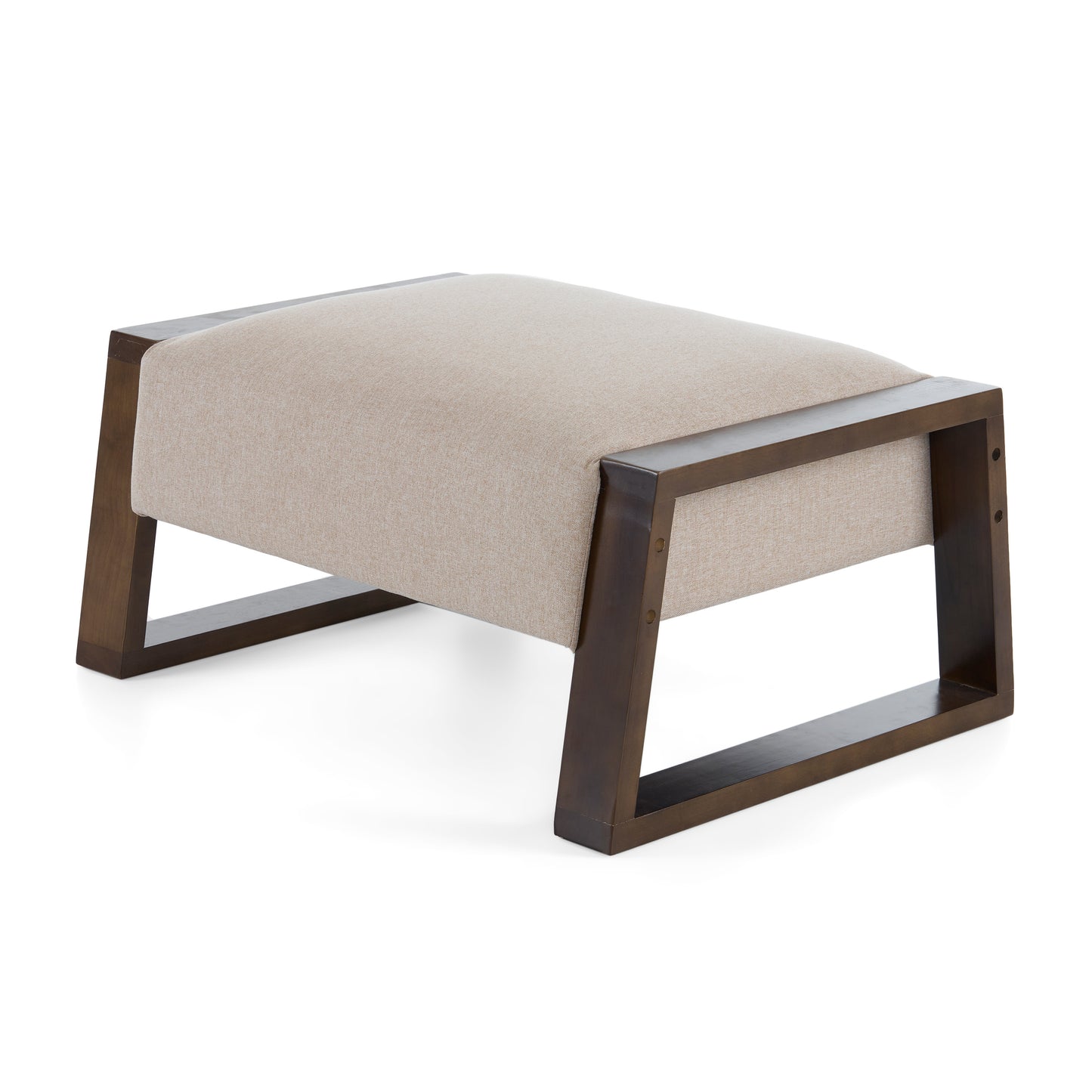 Sleek and Stylish Ottoman, Beige