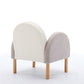 Accent Chair Sofa, Toddler Fabric with Solid Wooden Frame,Rainbow Design Livingsource