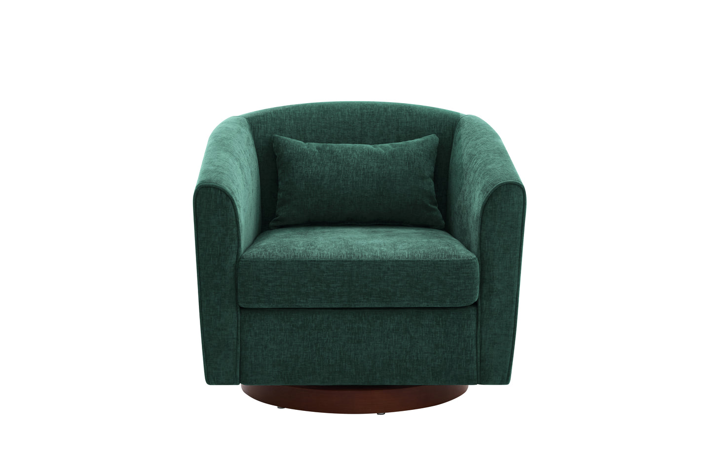 Swivel Accent Chair for Living Room, Sofa Chairs with Wood Base Side,  Comfy Swivel Accent Chair with Wide Upholstered, for Living Room