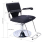 Stainless steel frame,Fashion style Hair Salon Chair Styling Heavy Duty Hydraulic Pump Barber Chair Beauty Shampoo Barbering Chair for Hair Stylist Women Man,with Barber Cape (Black) Livingsource