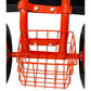 Rolling Garden Scooter Garden Cart Seat with Wheels and Tool Tray, 360 Swivel Seat,Red - SolidRoot Buy Furniture USA
