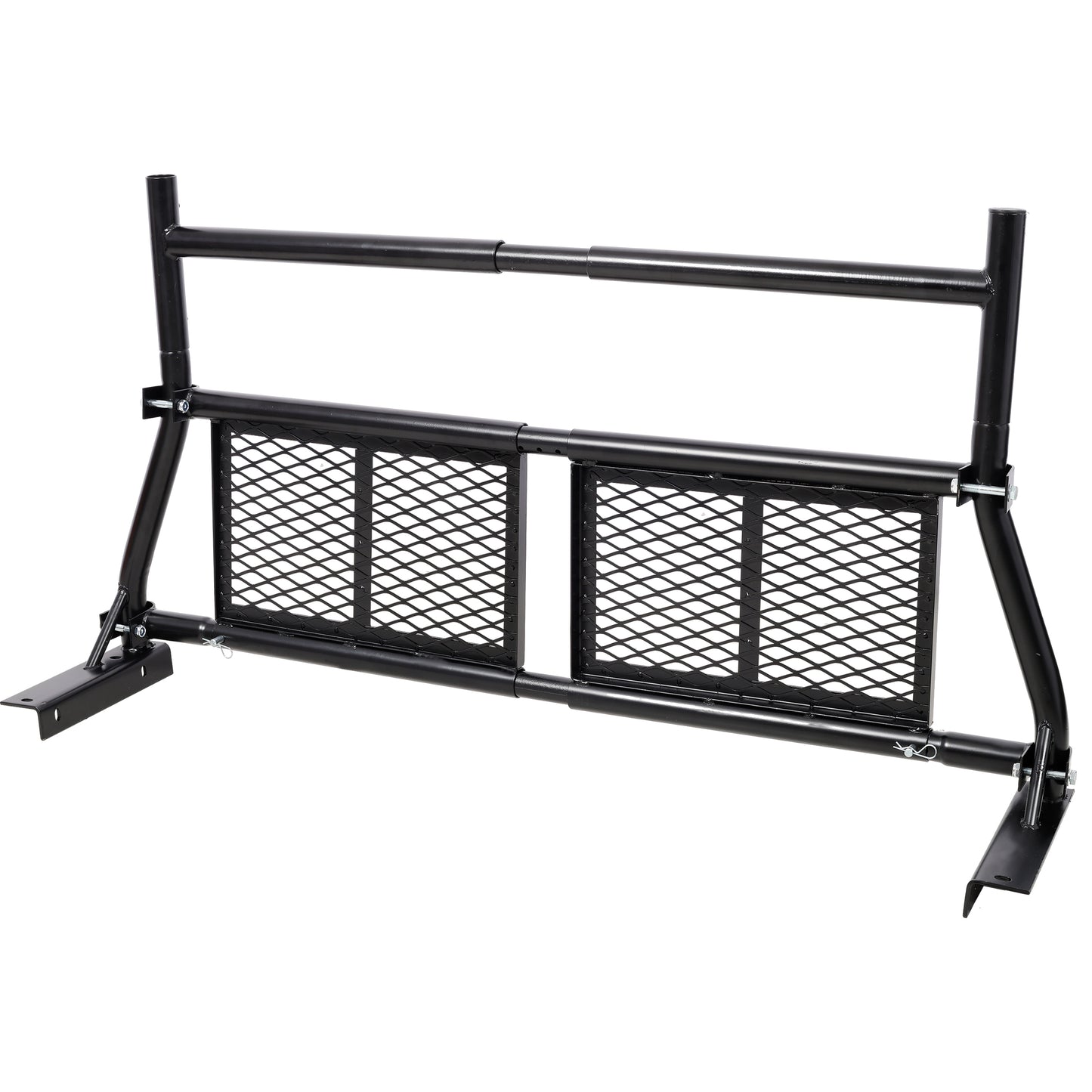 Pickup Truck Headache Rack,Adjustable Steel Truck Back Rack Mesh Window Protector Head Frame Bed,Black SolidRoot Buy Furniture USA