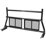 Pickup Truck Headache Rack,Adjustable Steel Truck Back Rack Mesh Window Protector Head Frame Bed,Black SolidRoot Buy Furniture USA