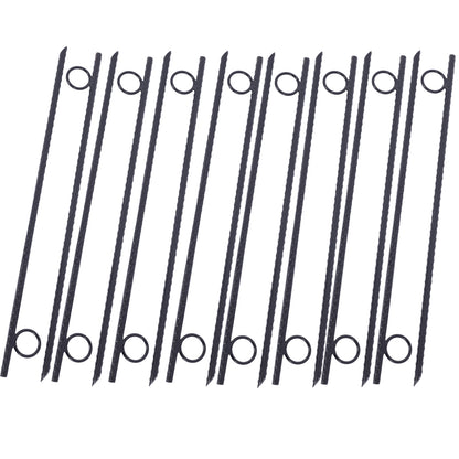 Rebar stake with loop 16pcs Grip Rebar 3/8x 18 Inch Steel Durable Heavy Duty Tent Canopy Ground Stakes with Angled Ends and 1 Inch Loops for Campsites and Canopies SolidRoot Buy Furniture USA
