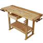 55-Inch Wood Workbench - Wooden Workbench for Garage Workshop and Home,with Bar Clamps Set 12 inch x 3inch Throat,Pack of 4 Livingsource