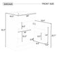 20" Bathroom Vanity with Sink, Vanity Cabinet with Door Shelf and Adjustable Shelf, Green Livingsource