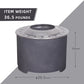 20.5 Inch x 15 Inch Dark Grey Faux Concrete Texture Smokeless Firepit With Wood Pellet/Twig/Wood As The Fuel Livingsource