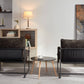 2 Chairs in 1 Box, Upholstered hanging armchair with arm pocket metal frame, crushed foam cushions and skin-friendly braid for living room and bedroom. Dark Gray Livingsource