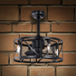 (Same SKU W159268318)  20''Industrial 5-Blade  Ceiling Fan with remote control ,5 ABS Blades small size ceiling fan--Matte Black SolidRoot Buy Furniture USA