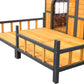 Wooden Large Dog House Outdoor Double XL Dog Kennel with Elevated Floor and Porch, Weatherproof Puppy Shelter for Small and Medium Breed Dogs, Natural Livingsource