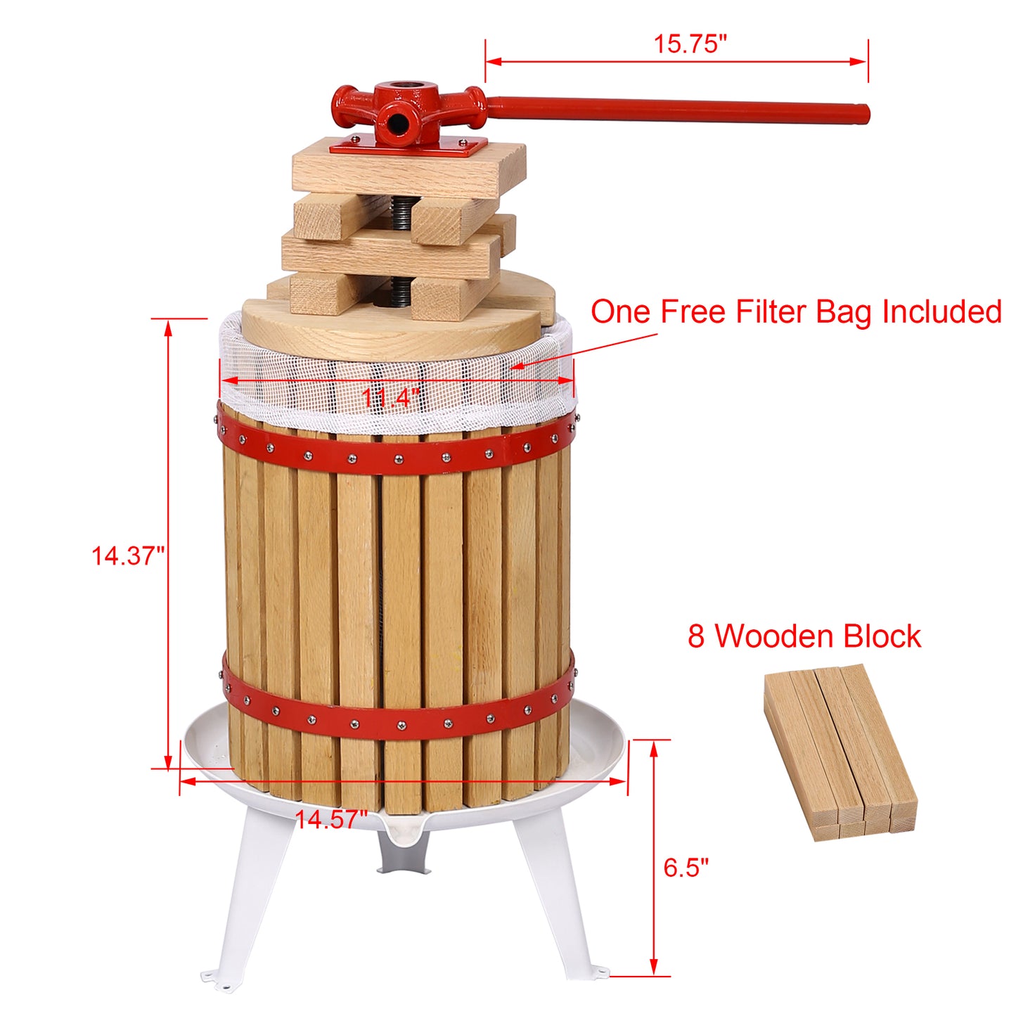 Fruit  Wine Press-4.8Gallon/18L