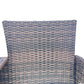 Wicker Patio Conversation Furniture Set, Outdoor Furniture Set with Removable Cushions & Table, Tempered Glass Top, Modern Rattan Bench for Garden Lawn Backyard - SolidRoot Buy Furniture USA
