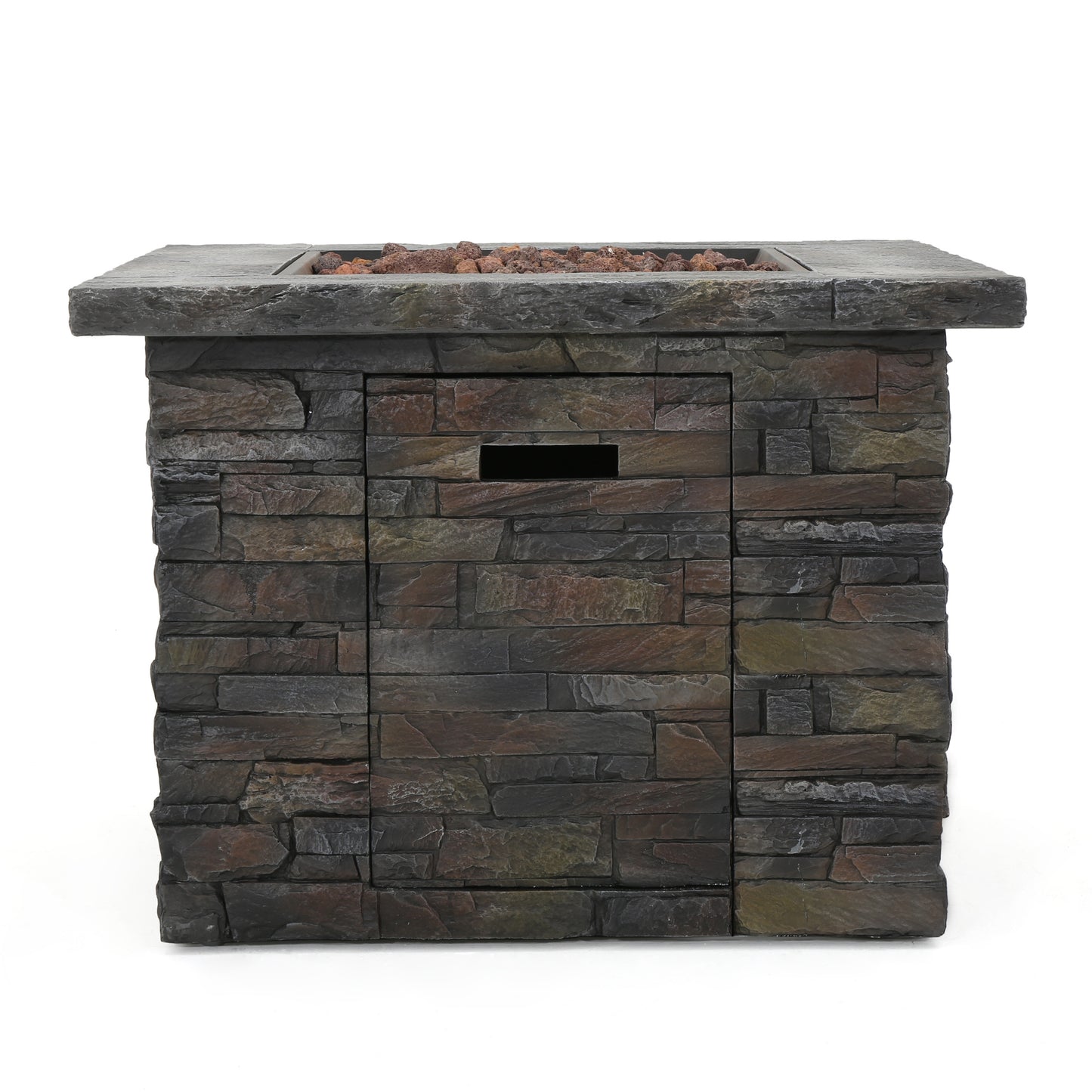 35" SQUARE MGO FIRE PIT - 40000 BTU.