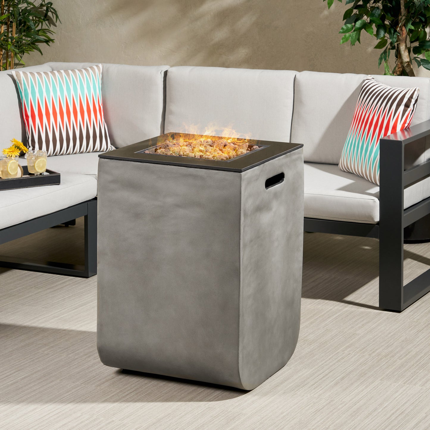 ADIO 19.5" COLUMN MGO FIRE PIT - 30,000BTU