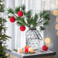 D3.9" Christmas Ball Ornaments, Decorative Hanging Ball Christmas Tree Ornaments for Holiday Party Decorations, Set of 6 - SolidRoot Buy Furniture USA