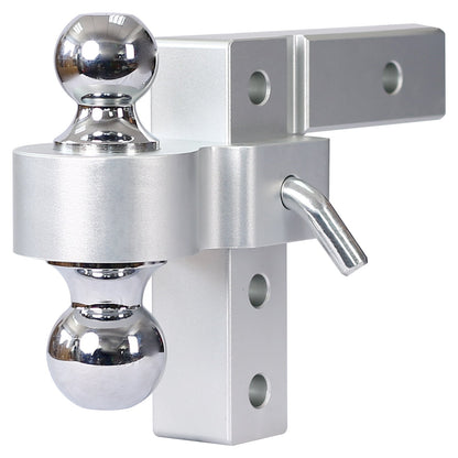 Alu Adjustable Trailer Drop Hitch,2inch receiver,6 inch adjustable Livingsource