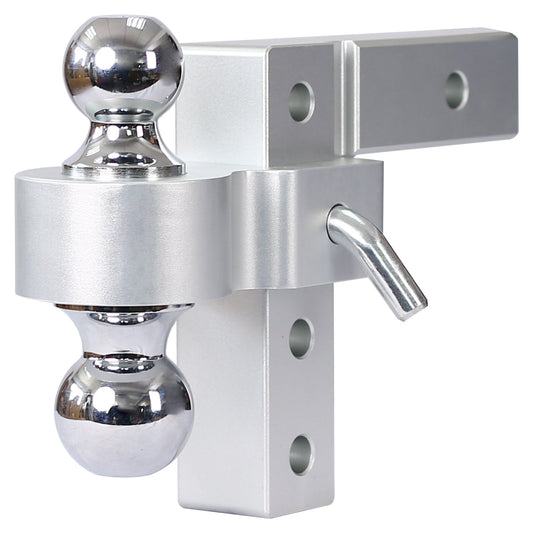 Alu Adjustable Trailer Drop Hitch,2inch receiver,6 inch adjustable Livingsource