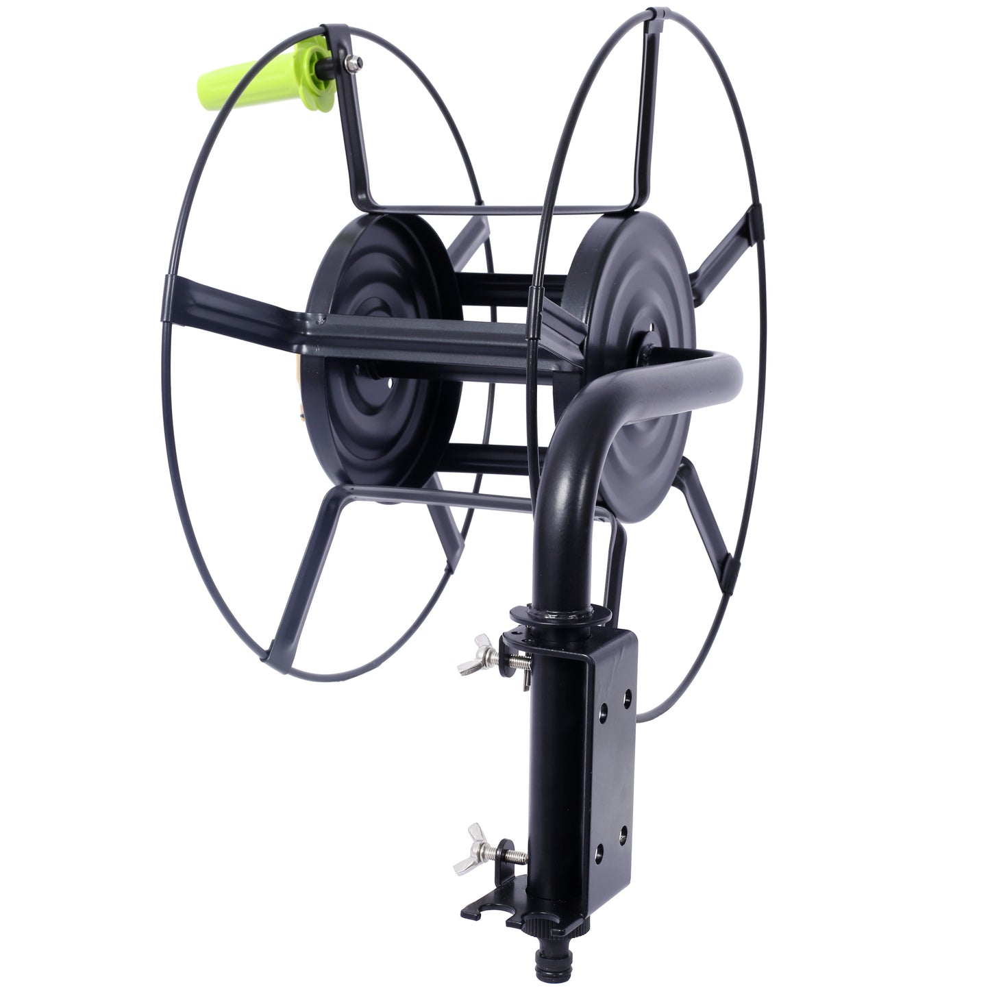 Swivel Hose Reel Wall Mount - 180 Degree Pivot Hose Hanger - Great for Garden Storage - Hose Holder Wall Mount for Garden Hose - Heavy Duty Steel Hose Hanger for Hose Reels