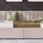 Upholstered Daybed with 2 Storage Drawers Twin Size Sofa Bed Frame No Box Spring Needed, Linen Fabric (Beige) - SolidRoot Buy Furniture USA